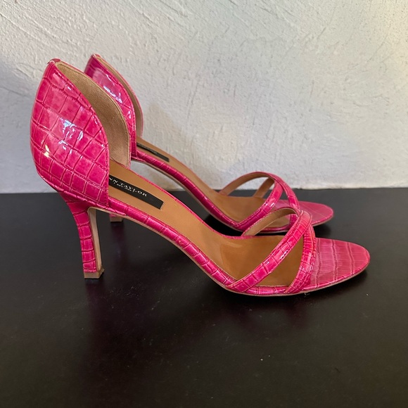Ann Taylor Stephanie D’Orsay hot pink heels - Picture 4 of 6